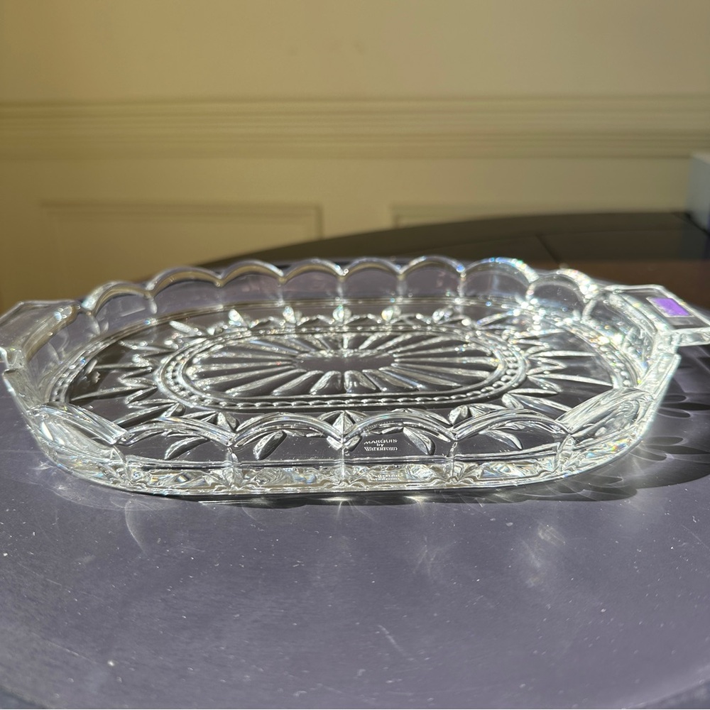 Marquis by Waterford Oval Tray Crystal